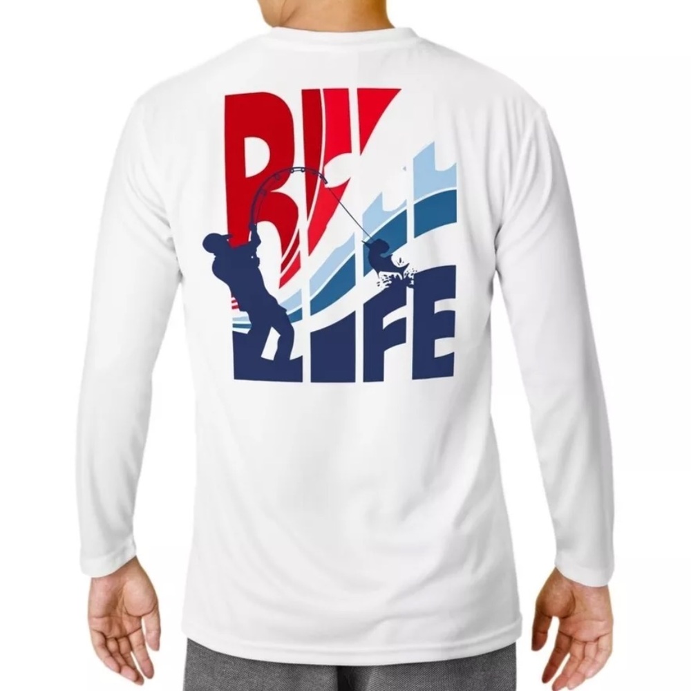 3️⃣ Reel Life long sleeve UV tee Mens M NWT